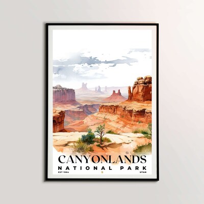 Canyonlands National Park Poster, Travel Art, Office Poster, Home Decor | S4 - image1